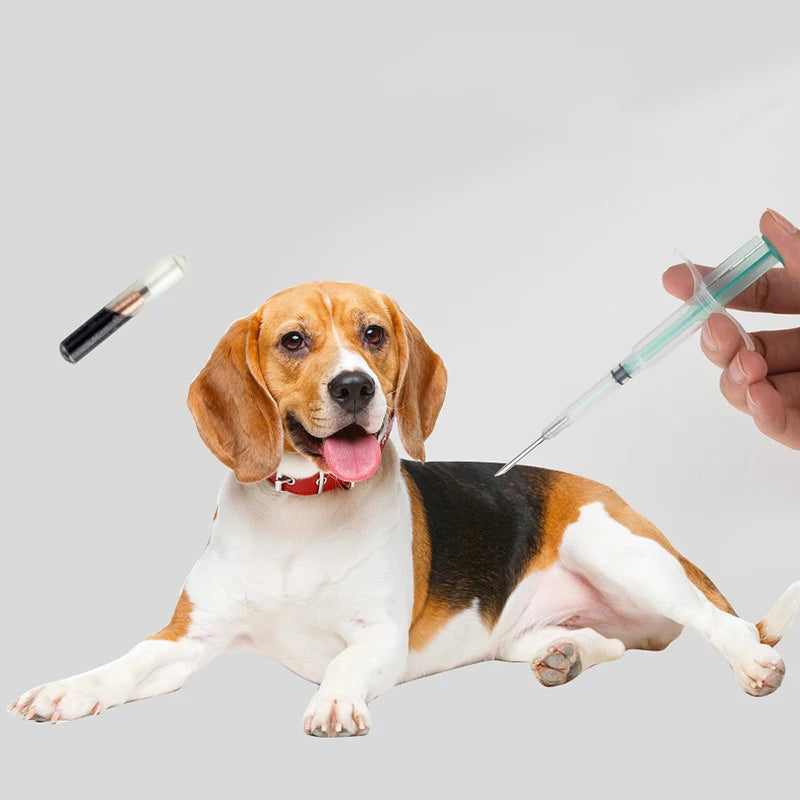 Pet Microchip Syringe Set - ID Chip Injectors for Dogs, Cats & Fish