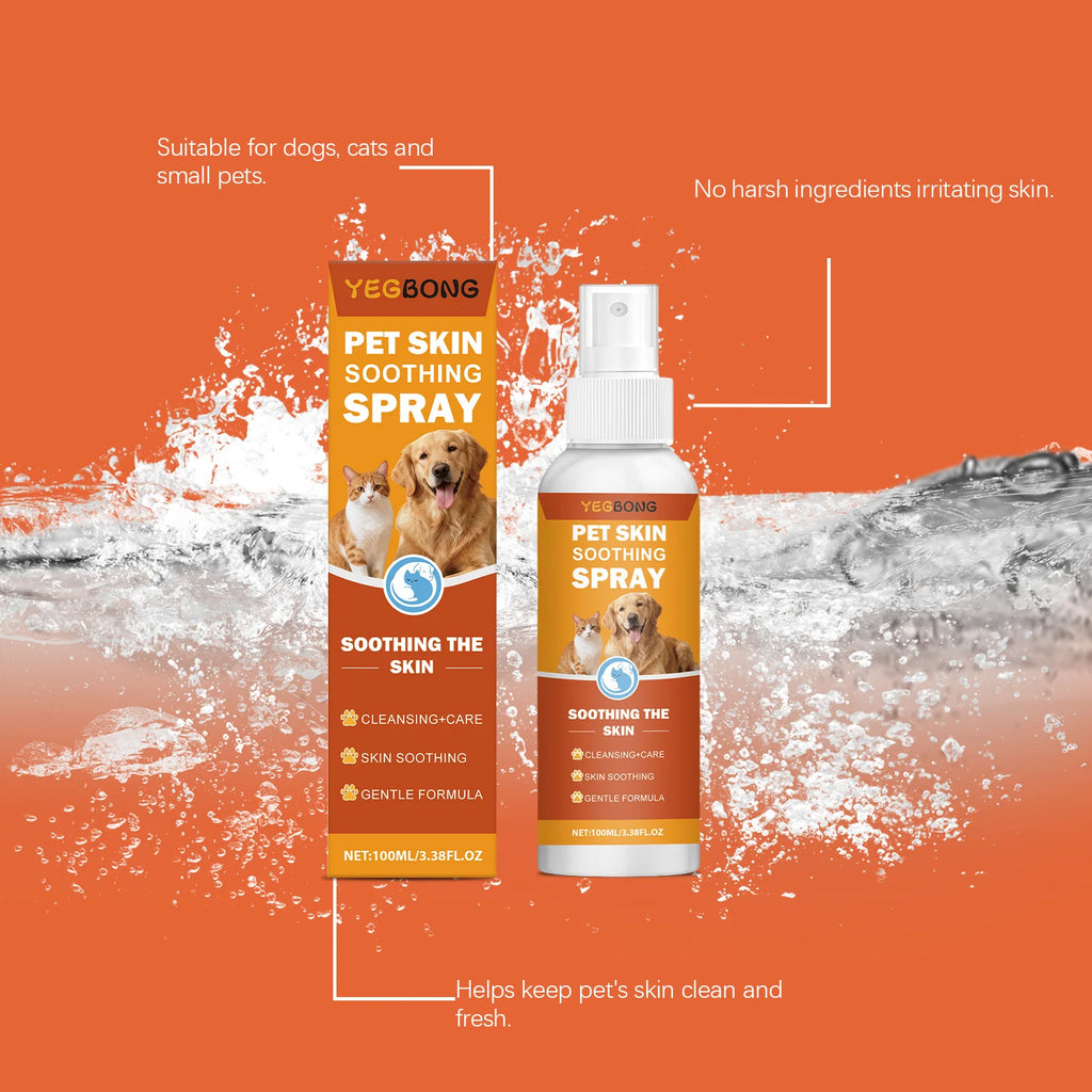Pet Skin Soothing Spray — Gentle Itch Relief for Dogs & Cats