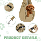 Dog & Cat Crossbody Sling Carrier (Breathable Mesh, Up to 16.5 lbs)