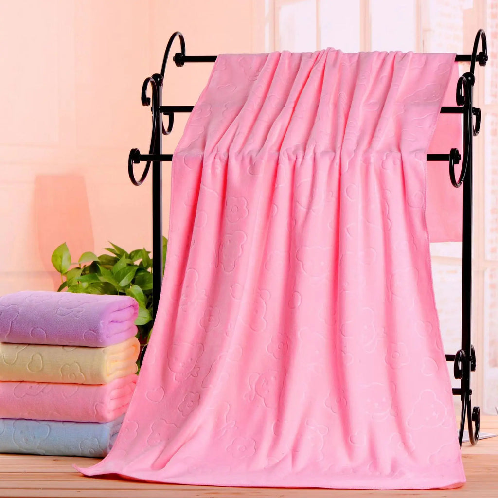 Soft Cotton Pet Drying Towel — Super Absorbent, 30x60cm / 35x75cm