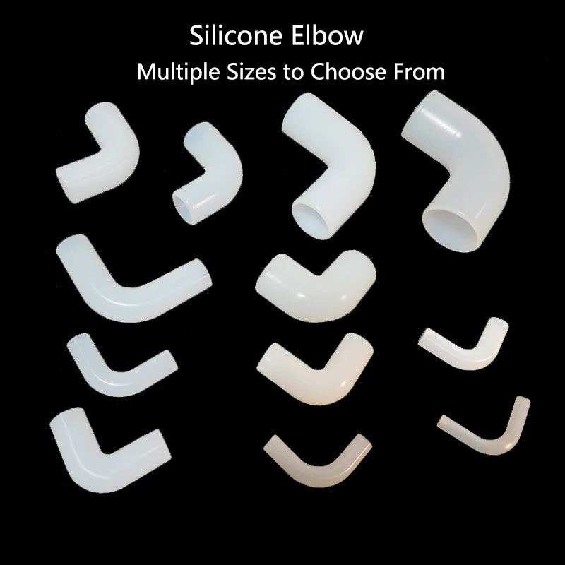 Soft Silicone Aquarium Elbow Connector (Flexible Joint, Hard Tube Adapter)