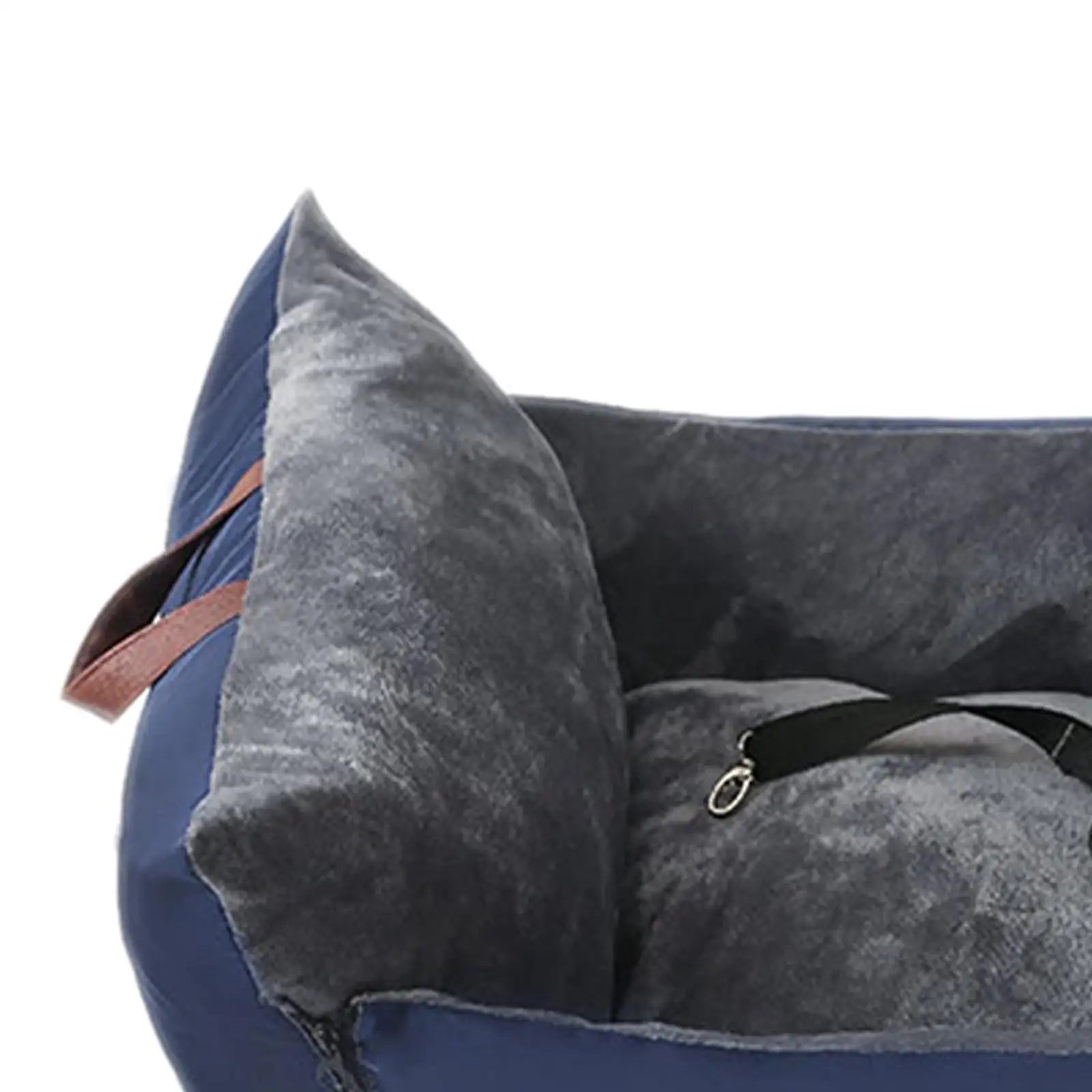 Dog Cat Booster Car Seat (Armrest Box, Safety Leash, Small Dogs)