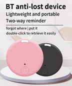 TNCE Round Bluetooth Smart Finder - Mini GPS Anti-Loss Tracker for Pets, Kids, Bags & Wallets