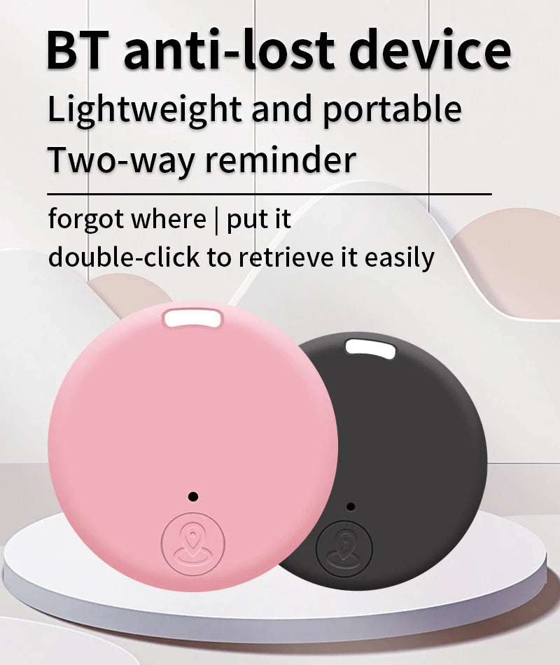 TNCE Round Bluetooth Smart Finder - Mini GPS Anti-Loss Tracker for Pets, Kids, Bags & Wallets