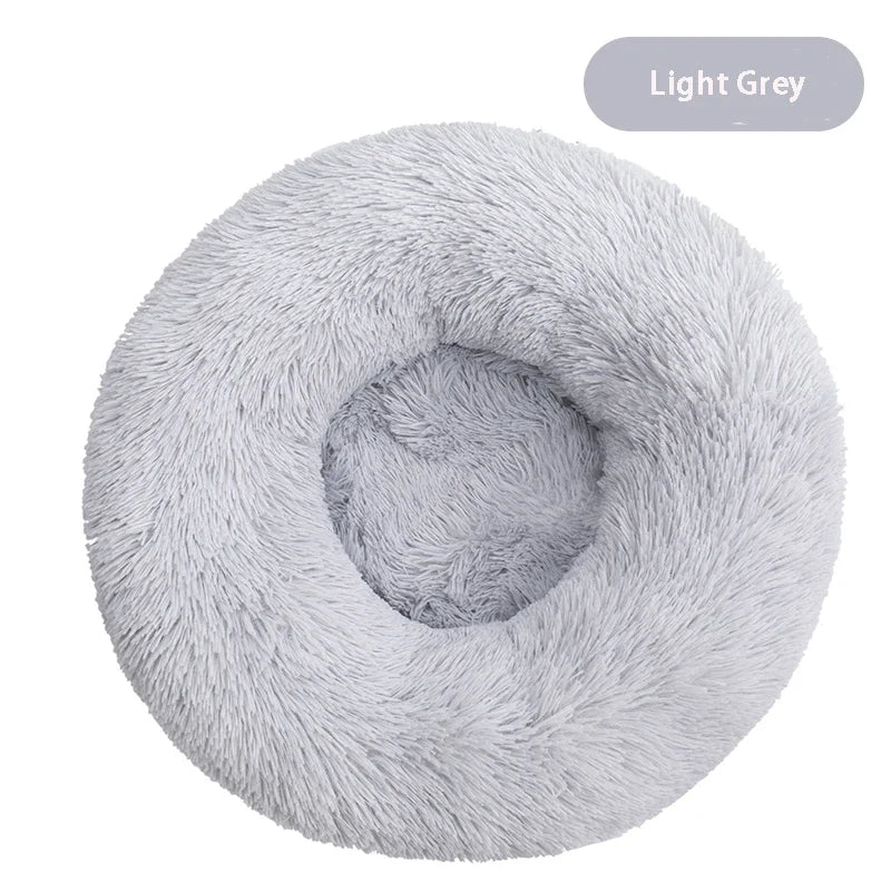 Round Plush Dog Bed