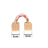 Natural Pine Chew Toys — Wooden Molar Toys for Small Pets