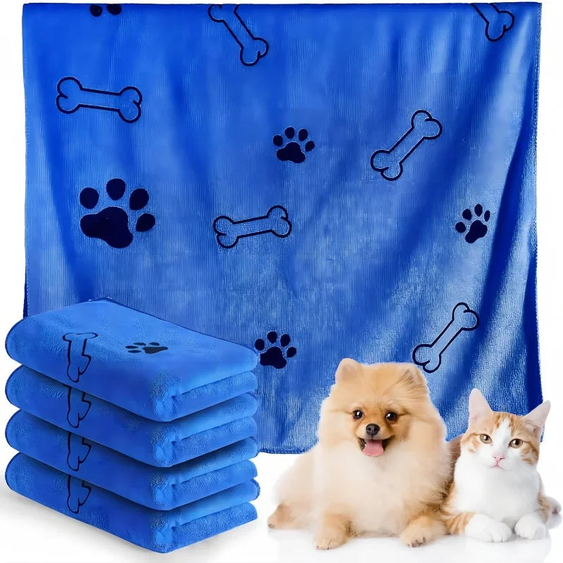 Microfiber Quick-Dry Pet Towel — Absorbent for Medium Dogs