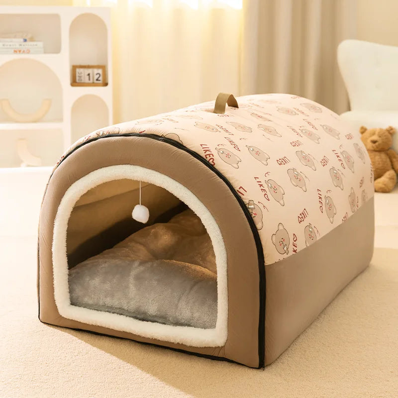 Cozy Pet Nest Bed for Dogs & Cats