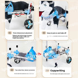 For Hind Legs Durable Pet Mobility Cart Four Wheel Assisted Walking Adjustable Dog Wheelchair with Comfort Fit for Elderly Dogs