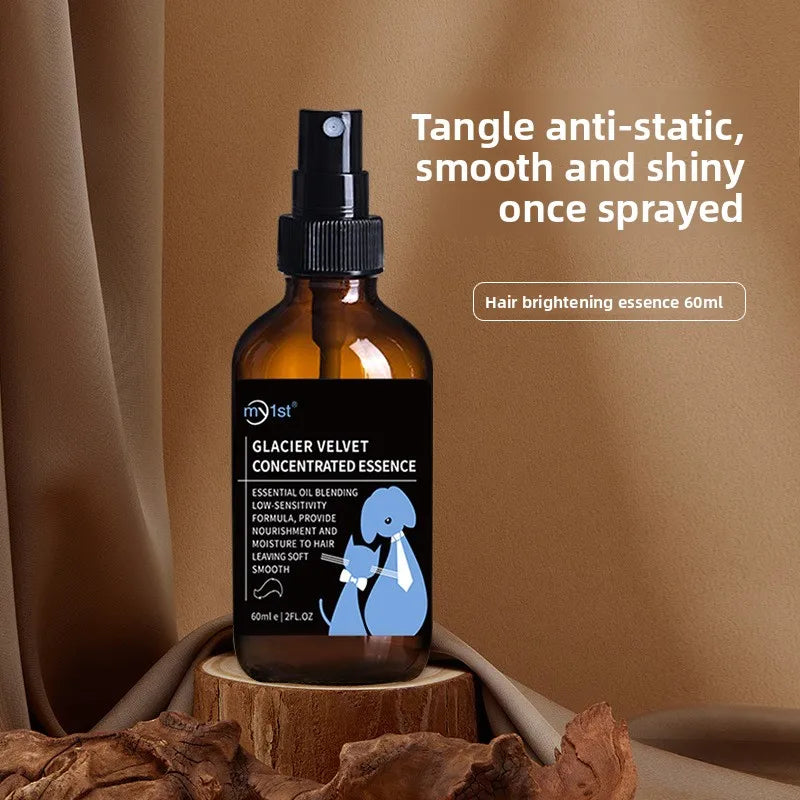 Pet Hair Care Essential Oil Spray (Detangling, Odor Removal, 60ml)