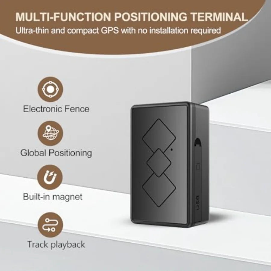 Mini Magnetic GPS Tracker for Cars, Trucks & Vehicles - Real-Time Global Coverage