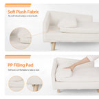 Waterproof Raised Pet Sofa Lounger with Plush Cushion