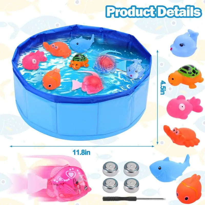 Portable Cat Pool Water Toy with Fish — Interactive Splash Toy for Indoor Cats