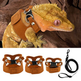 Reptile Leash & Harness Set — 3 Adjustable Sizes for Bearded Dragons