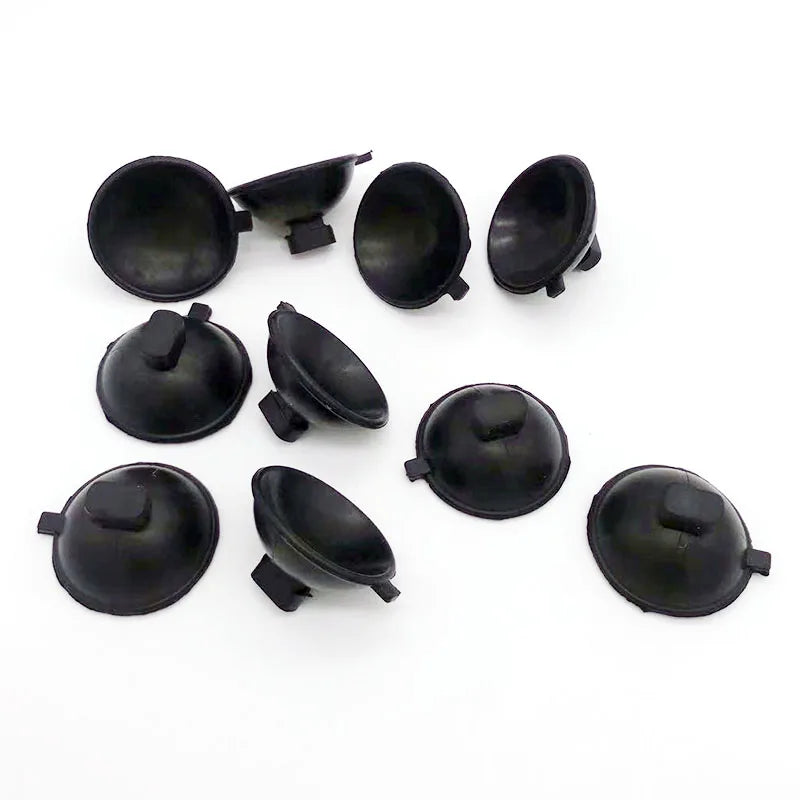 Aquarium Suction Cup Holders (10-Pack, Black, Glass Tank Clips)