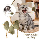 Chirping Plush Mouse Cat Toys — Catnip-Scented Bite-Resistant 3-Pack