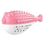 Pufferfish Catnip Chew Toy with Bell — Detachable Teething Toy for Kittens