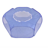 Portable Pet Playpen Tent — Transparent Fold-Flat Exercise Fence