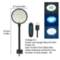 USB LED Aquarium Clip Lamp (5V, 5W/7W, Flexible Neck, Fish Tank Light)