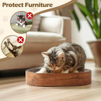 Oval Corrugated Cardboard Cat Scratcher Bed