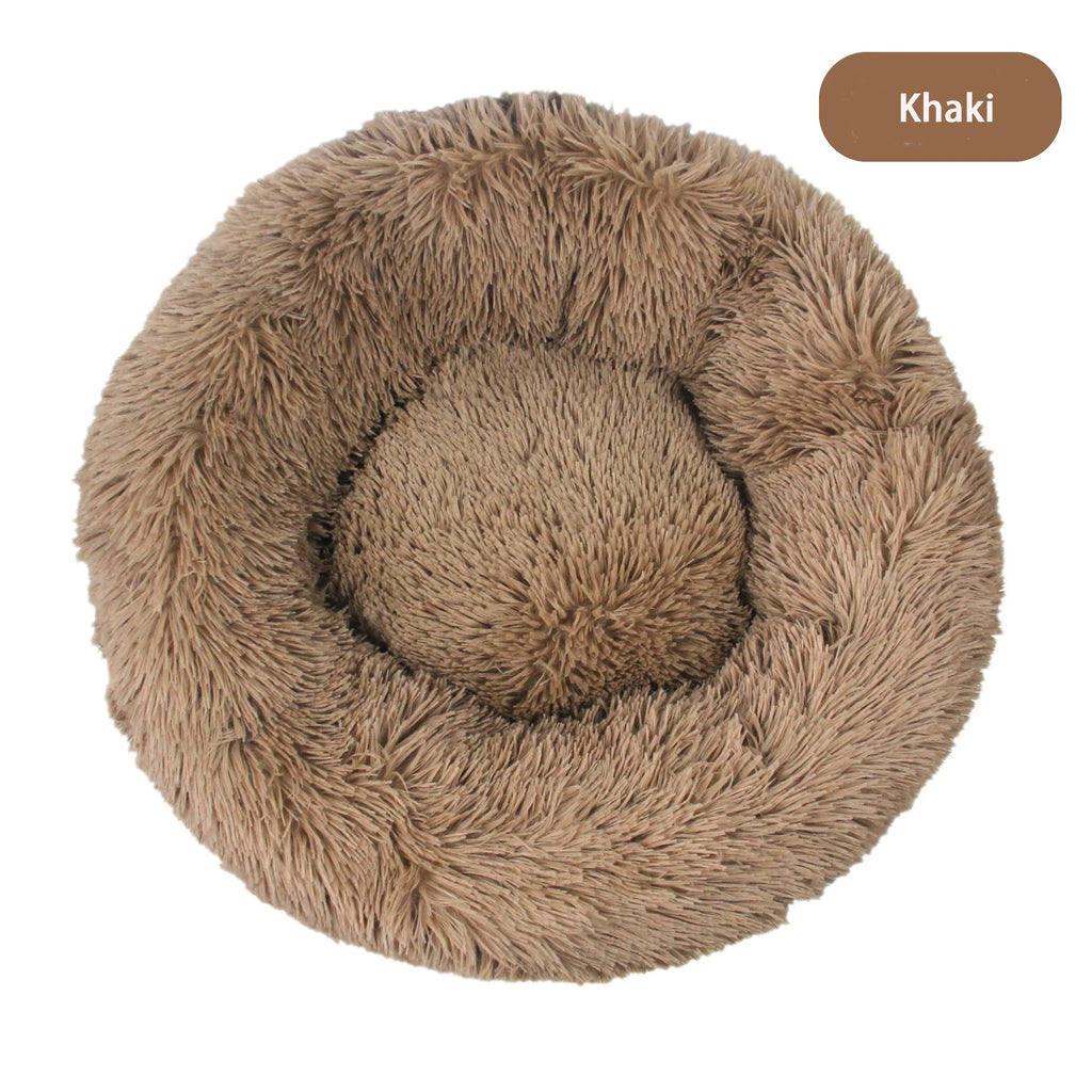 Round Plush Dog Bed
