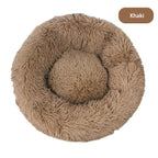 Round Plush Dog Bed