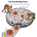 2-in-1 Cat Tunnel Toy with Capture Balls — Interactive Agility Training Tunnel for Cats