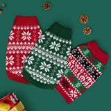 Christmas Day Sweater & Scarf Set for Dogs (Warm Winter Coat)