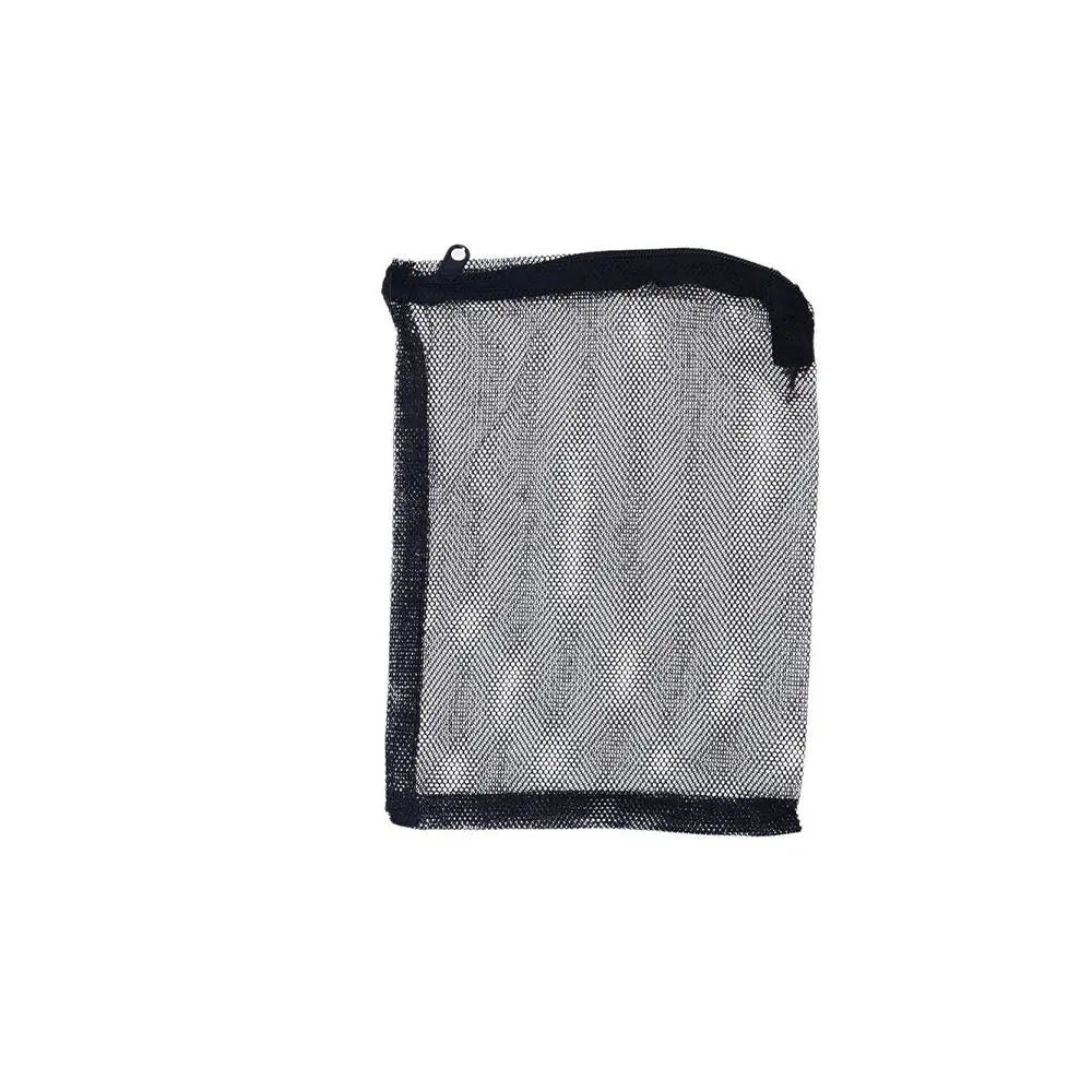 Reusable Aquarium Filter Net Bags (Black Nylon Mesh, Zip Closure)