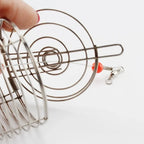 Stainless Steel Shrimp Feeding Dish Bowl (Metal Bait Cage, Fish Tank)