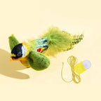 Chirping Plush Bird Hanging Cat Toy