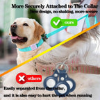 Waterproof AirTag Collar Holder 2-Pack - Hidden Loop Design for Dogs