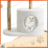 Multi-Level Cat Tree with Wicker Basket Bed & Scratching Post
