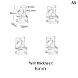 Acrylic Fish Tank Glass Clips (4pcs, 5.5–15mm, Aquarium Lid Support)