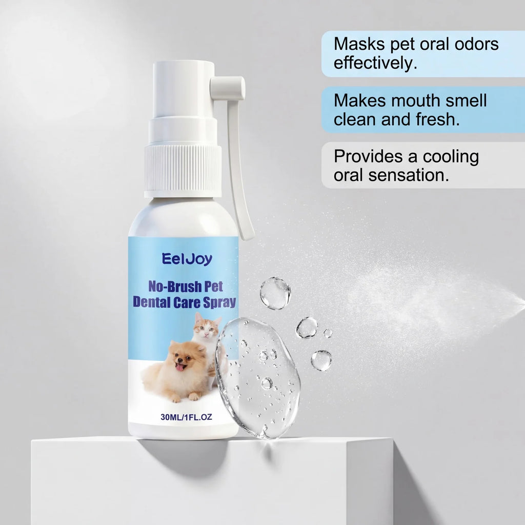 No-Brushing Pet Dental Spray — Instant Breath Freshener, 30ml