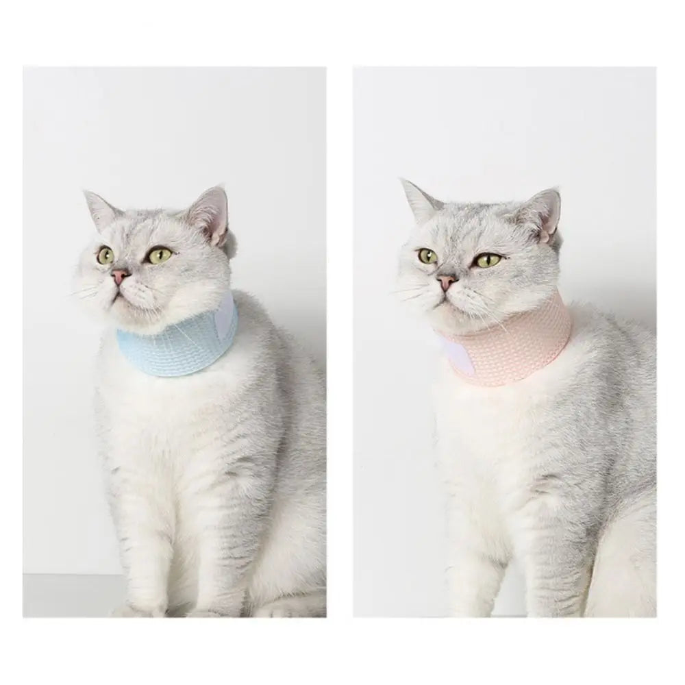 Mesh Pet Recovery Collar (Soft, Adjustable, Breathable, Anti-Lick, Neck Support)