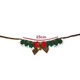 Christmas Knit Saliva Towel with Bell (Pet Bib Scarf)