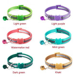 Reflective Cat Collar with Bell — Adjustable Kitten Safety Necklace