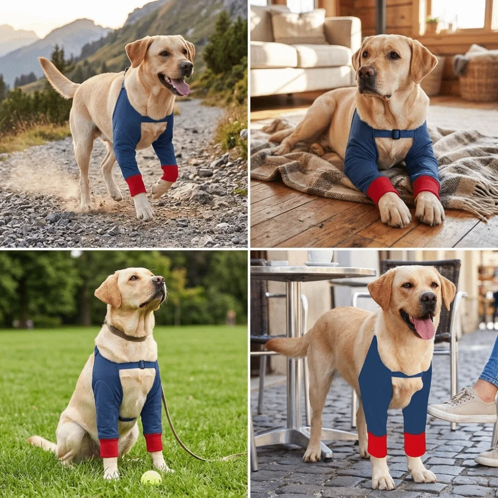 Dog Elbow Brace (Adjustable, Breathable, Injury Prevention)