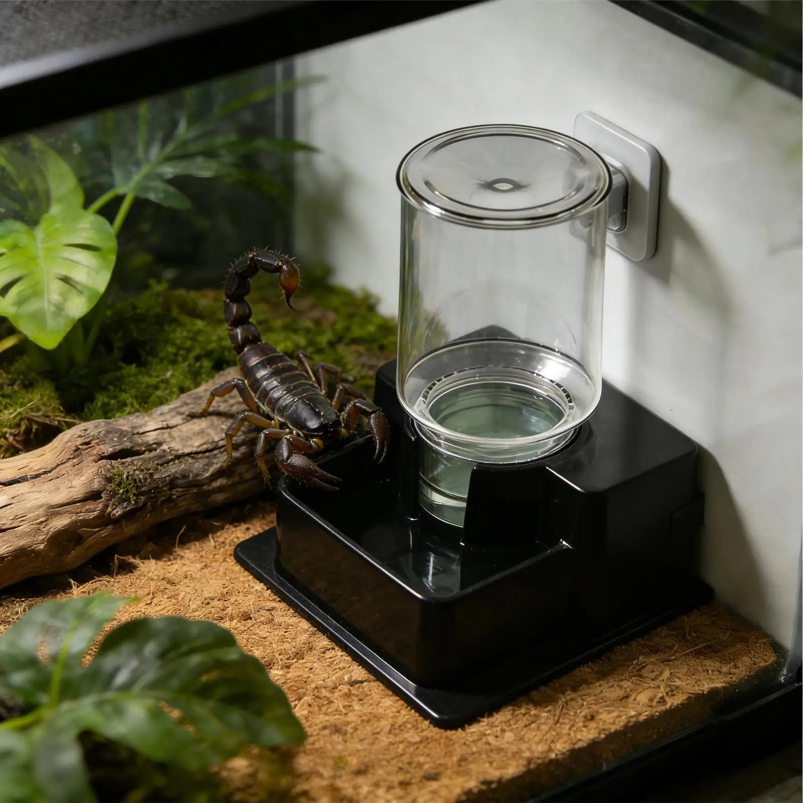 Detachable Reptile Water & Feeding Dish — Compact ABS Bowl for Tanks