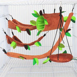 5-Piece Round Swing Hammock Set — Plush Nests for Hamsters & Rats