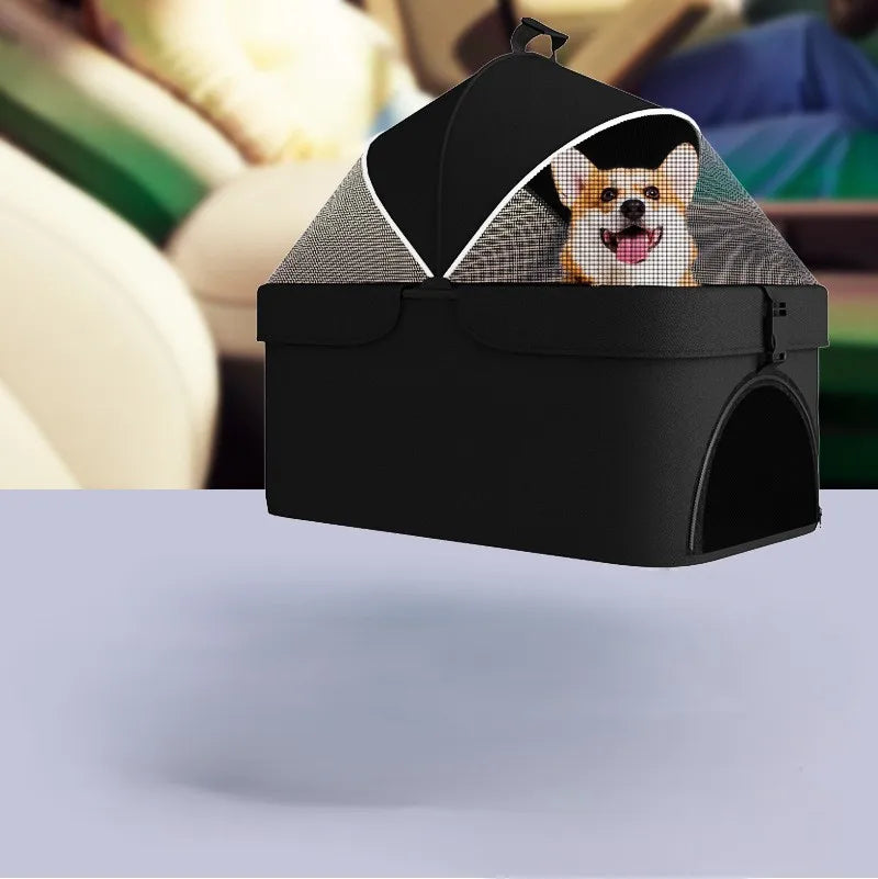 Detachable Lightweight Foldable Pet Cart for Teddy Dogs & Cats — Small Outdoor Going-Out Carrier