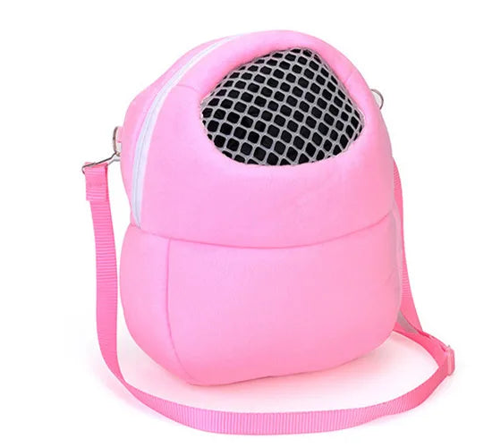 Small Pet Carrier Bag — Soft Travel Pouch with Shoulder Strap