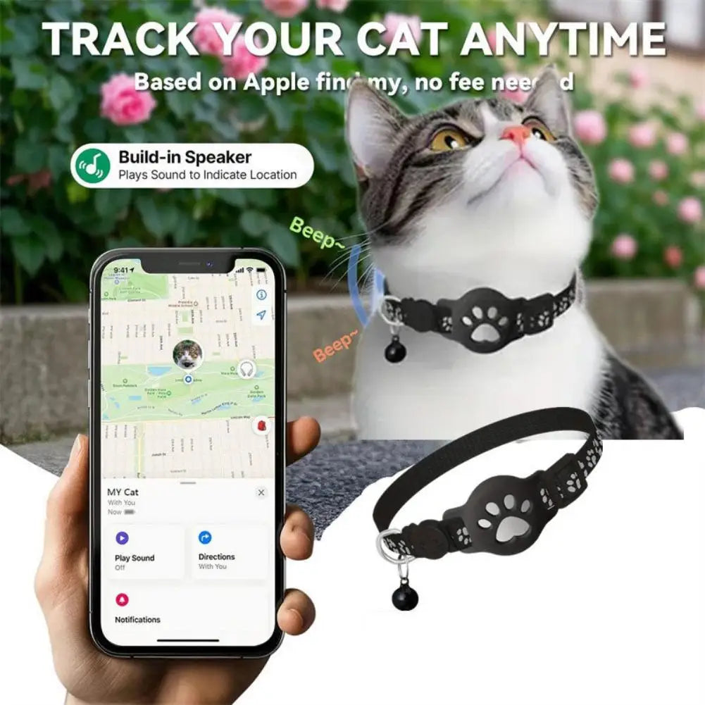 Waterproof Mini GPS Dog Tracker with Movement Alert Collar - Global Locator for Cats & Puppies