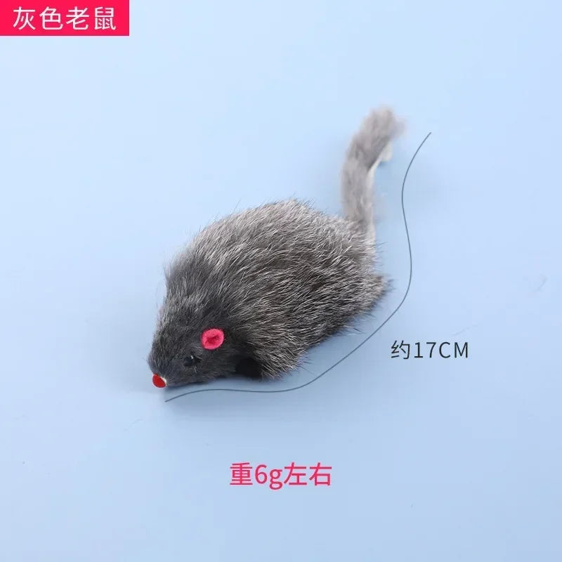 Plush Simulation Mouse Interactive Cat Toy