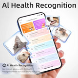 AI GPS Tracker for Dogs 30lbs+ with Electronic Fence & Health Assistant