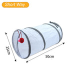 Foldable Cat Tunnel Tube — Portable, Crinkly Play Nest for Small Pets
