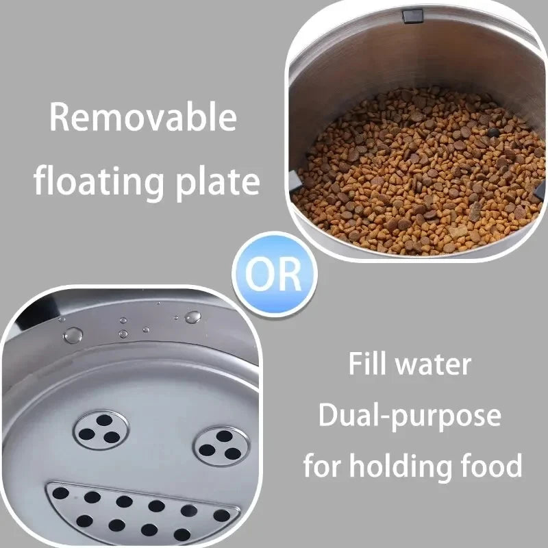 No-Spill Stainless Steel Dog Bowl
