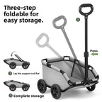 Lightweight Foldable Pet Stroller Trolley Bag for Toy Breeds & Small Dogs & Cats — Compact Outdoor Travel Cart