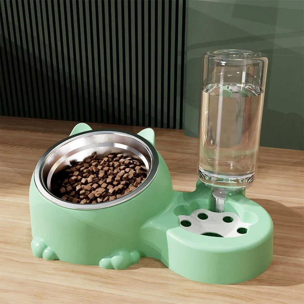 2-in-1 Auto Pet Feeder Bowl (Cage Hanging, Detachable, Large Capacity)